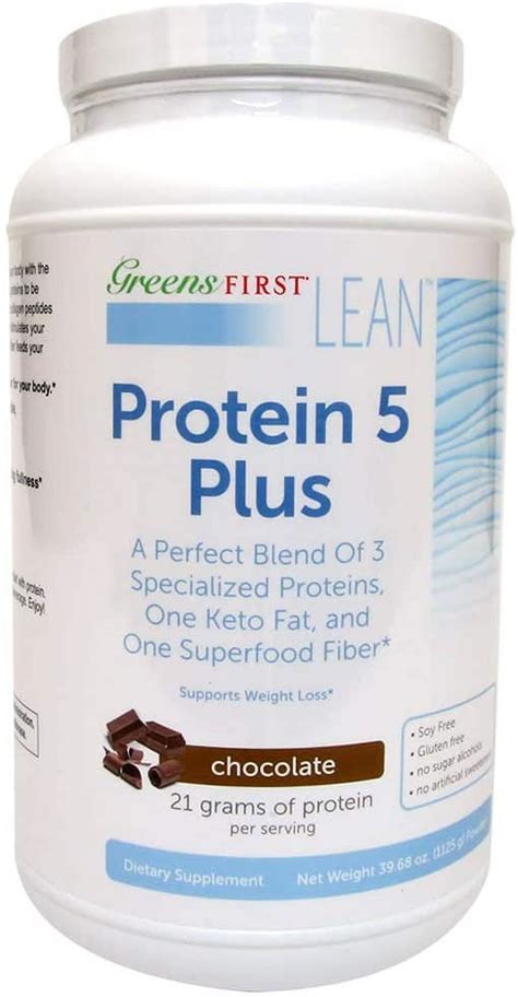 Greens First Lean™ Protein 5 Plus Dietary Supplement Chocolate Flavor Weight Loss Powder 21g