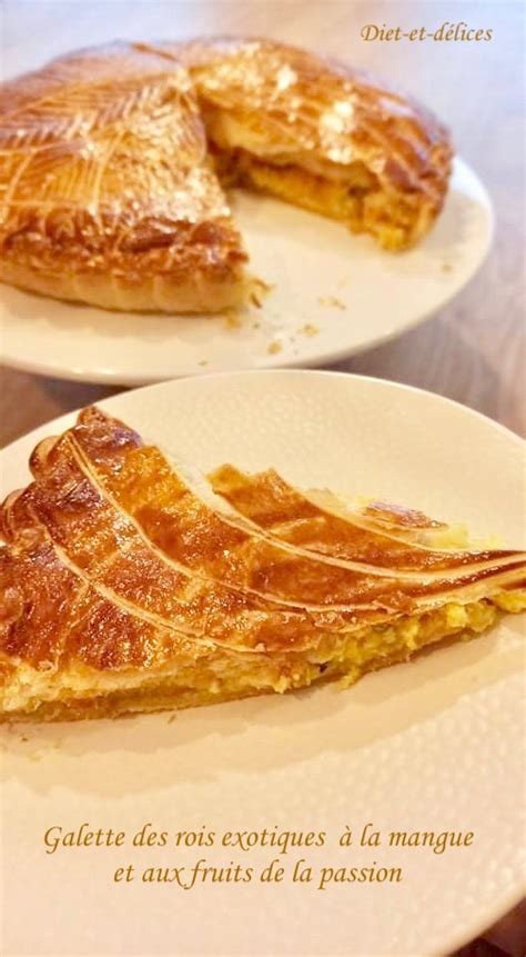 Galette des rois à la frangipane exotique à la mangue et aux fruits de