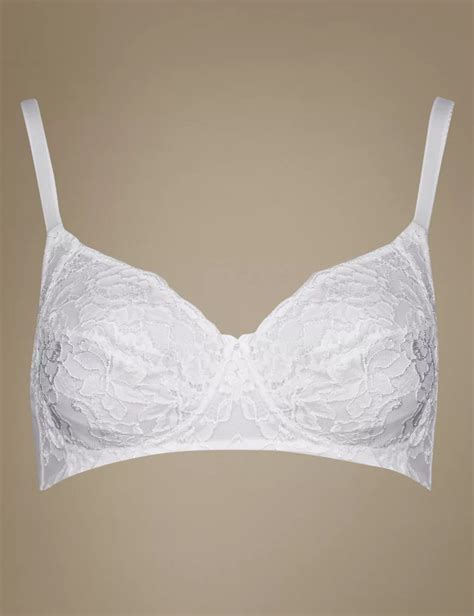 All Over Fleur Lace Non Padded Full Cup Bra A Dd Mands Collection Mands