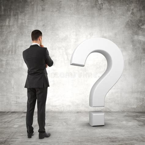 Businessman And Question Mark Stock Photo Image Of Decision