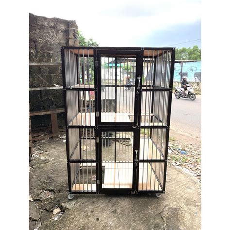 Kandang Kucing Aluminium Kamar Perlengkapan Hewan Aksesoris Hewan