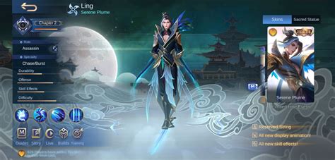 [Collector Skin] Ling - Serene Plume Available Now! : MobileLegendsGame