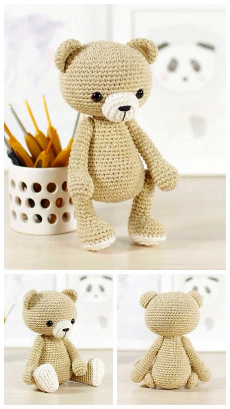 Amigurumi Teddy Bear In Pajamas Crochet Free Pattern Amigurumi