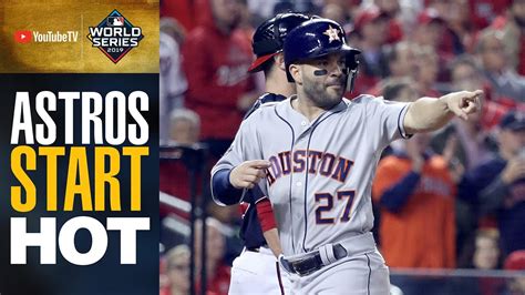 Astros Start Hot In World Series Game 4 Alex Bregman Yuli Guriel