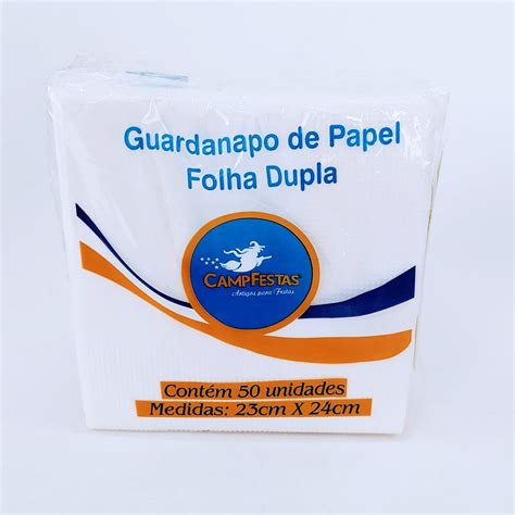 Guardanapo F D X Branco Bellopack Embalagens E Decora Es