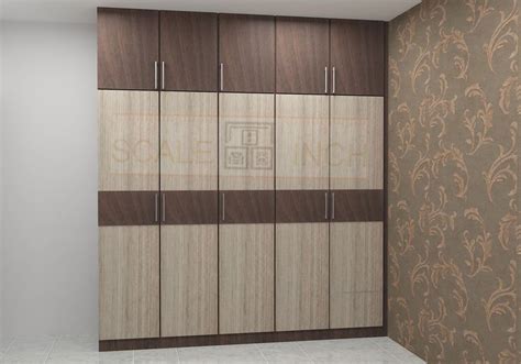 Modular 5 Door Wardrobe With The Loft Made Up Of Plywood With Laminate Finish The Color With