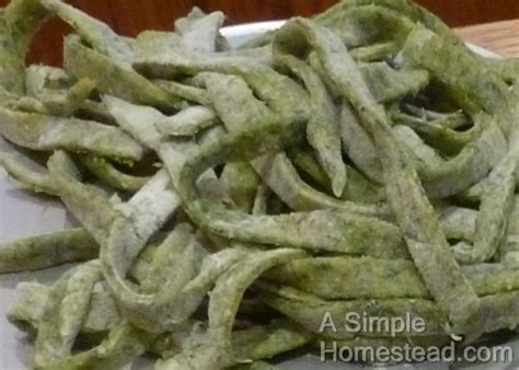 Spinach Pasta Dough | A Simple Homestead