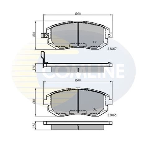 NEW COMLINE FRONT BRAKE PADS SET BRAKING PADS GENUINE OE QUALITY