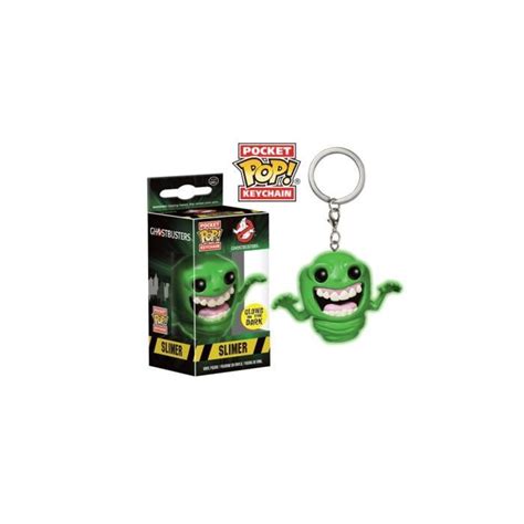 Funko Porte Clé Ghostbusters Slimer Glow In The Dark Exclu Pocket