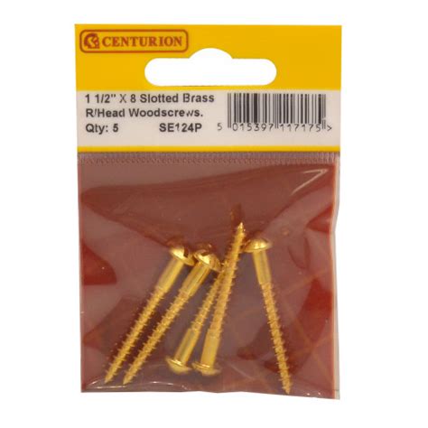 Centurion Hardware Round Head Screws Slotted