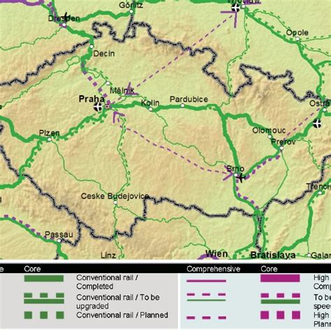 TEN-T map for rail transport [1]. | Download Scientific Diagram