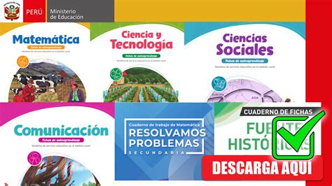 Minedu Cuaderno De Fichas De A Del Rea De Ciencias