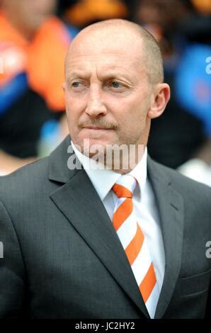 Blackpool manager Ian Holloway on the touchline Stock Photo - Alamy