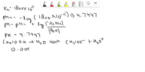 Solved Calculate The Ph Of A L Buffer Solution Containing