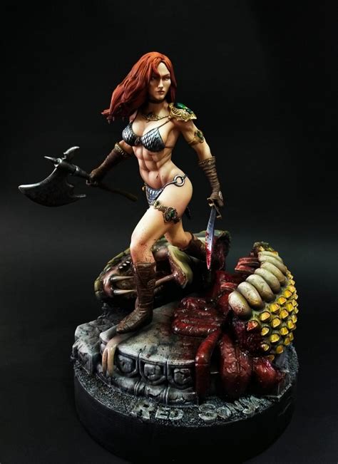 Red Sonja By Simona Simonab Bordonaro Putty Paint