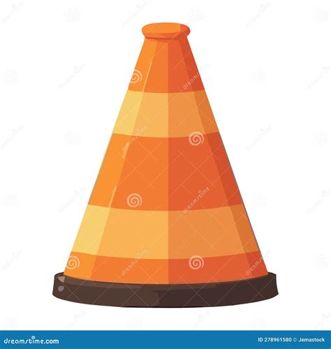 Traffic Cone For Safety Equipment Stock Vector Illustration Of Security Road 278961580