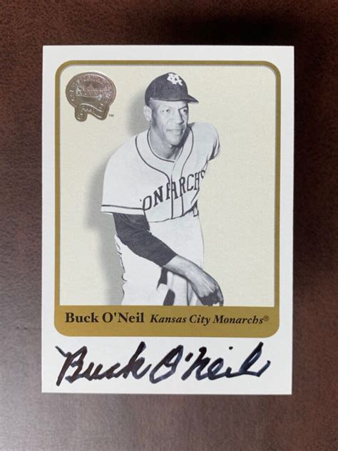 Buck O Neil Joins Baseball Hall Of Fame What Are His Best Cards