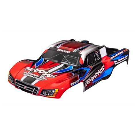 Traxxas Body, Slash 4X4 (also fits Slash VXL & Slash 2WD), red & blue (painte - MCM Group