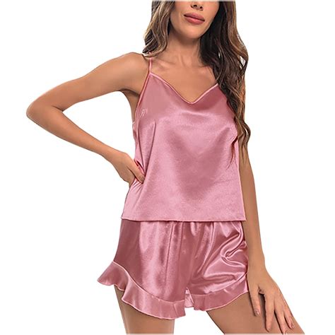 Samickarr Mini Nightdress Lingerie For Women Two Piece Nightgown