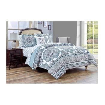 Juego De Cama Member S Mark Matrimonial Queen Flores Con Pzas A