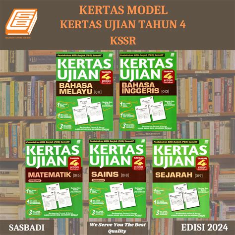 Sbcb Kertas Model Kertas Ujian Tahun 4 Kssr Semakan Sasbadi Shopee Malaysia