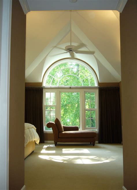 Master Bedroom Arched Window Contemporary Bedroom Chicago By Kipnis Architecture