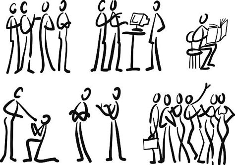 Royalty Free Stick Figure Drawing Clip Art Vector Images