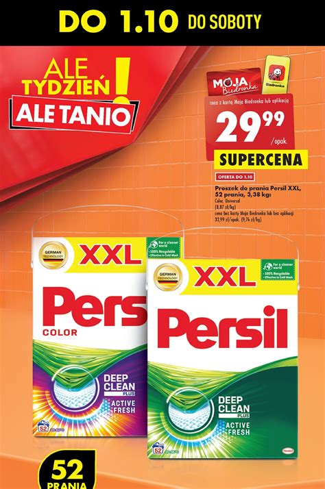 Promocja Proszek Do Prania Deep Clean Persil Regular W Biedronka