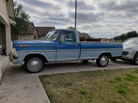 1972 Ford F100 Pickup Blue Rwd Automatic Sport Custom Classic Ford