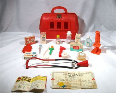 Vintage 1960s Toy Nurses Kit Vintage Collectable Toy Doctors Kit Vintage Toys Nurse Kit