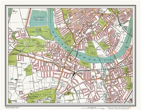 Putney, Wandsworth Map London 1908 #21 | eBay