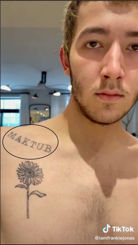 Frankie Jonas Tattoos Tana Mongeau Dedication Ink Design Pics