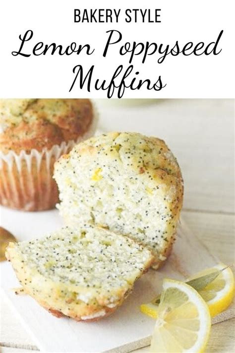 Bakery Style Lemon Poppyseed Muffins Best Easy Recipe