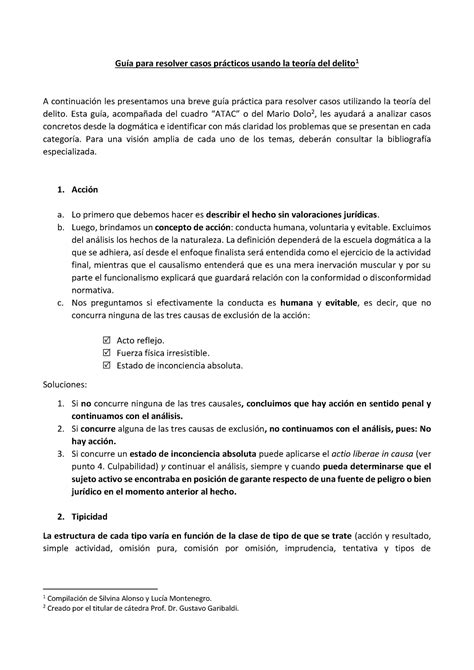 Guia Para Resolver Casos Prácticos Guía Para Resolver Casos Prácticos Usando La Teoría Del