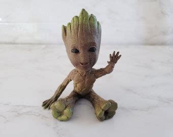 Baby Groot Pencil Pen Holder 3D Printed Etsy