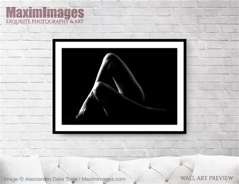 Art Print Of Crossed Woman Legs Abstract Black And White Artistic Nude Wall Art Mxi