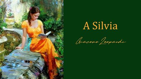 A SILVIA Di Giacomo Leopardi Audiolibro Con Parafrasi E Spiegazione