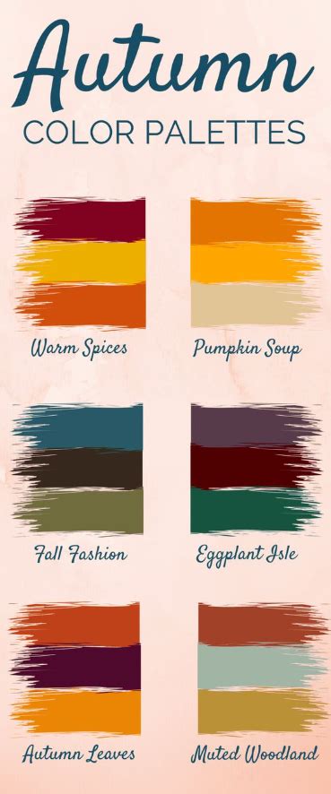 Autumn Color Palette Deep Autumn Color Palette For Procreate Instant