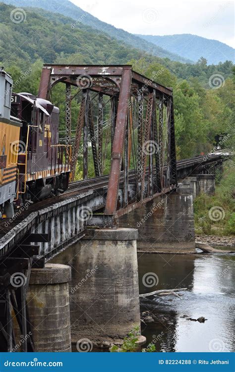 Great Smoky Mountains Railroad In Bryson City North Carolina Editorial