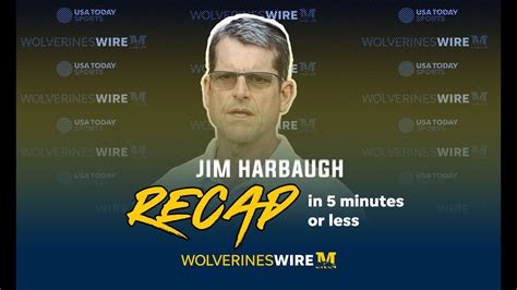 Recap Jim Harbaugh On Ronnie Bell S Injury Previewing Washington