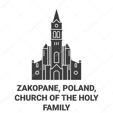 Polonia Zakopane Iglesia De La Sagrada Familia Viaje Hito Línea