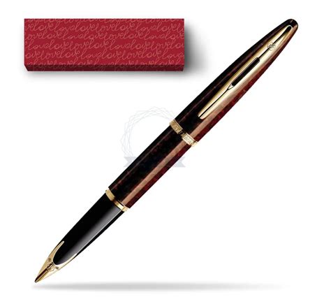 Waterman Carène Marine Amber GT Fountain pen in cover True Love in