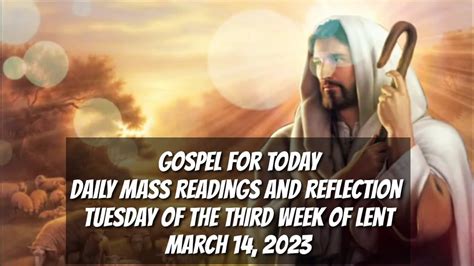 Gospel For Today Daily Mass Readings March Gospel Dailygospel