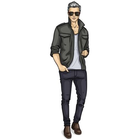 Man Model Royalty Free Vector Image Vectorstock