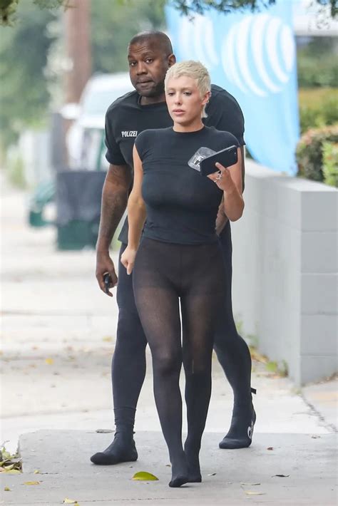 Pics Kanye Wests Wife Bianca Censori Rocks Sheer Tights And Goes