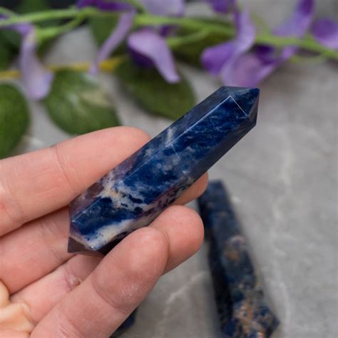 Sodalite Double Terminated Point Random The Crystal Council