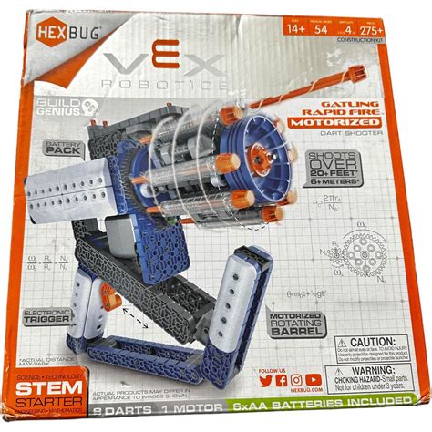 Hex Bug Vex Robotics Gatling Rapid Fire Motorized Dart Shooter New Ebay