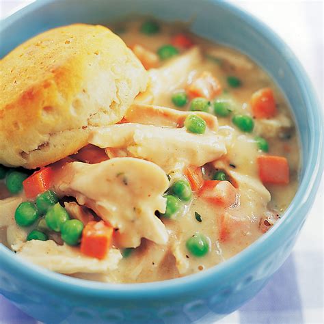 Skillet Chicken Pot Pie With Biscuit Topping Americas Test Kitchen