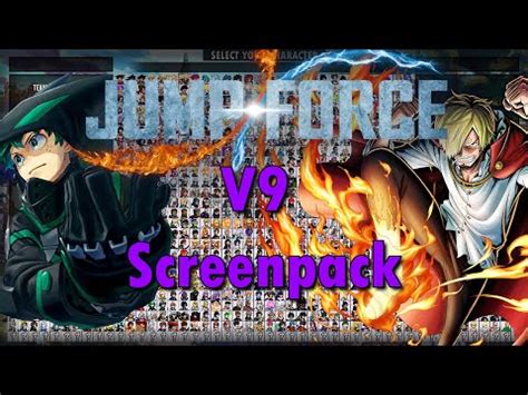 Jump Force Mugen V Screenpack Directx Youtube