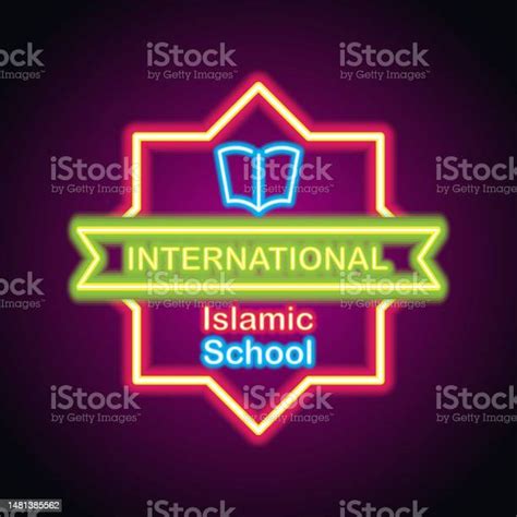 Islamic School Neon Sign Plank For Islamic International School Islamic